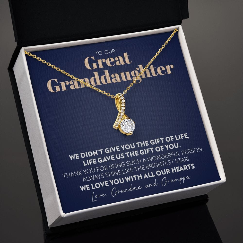 To Great Granddaughter from Grandma and Grumppa