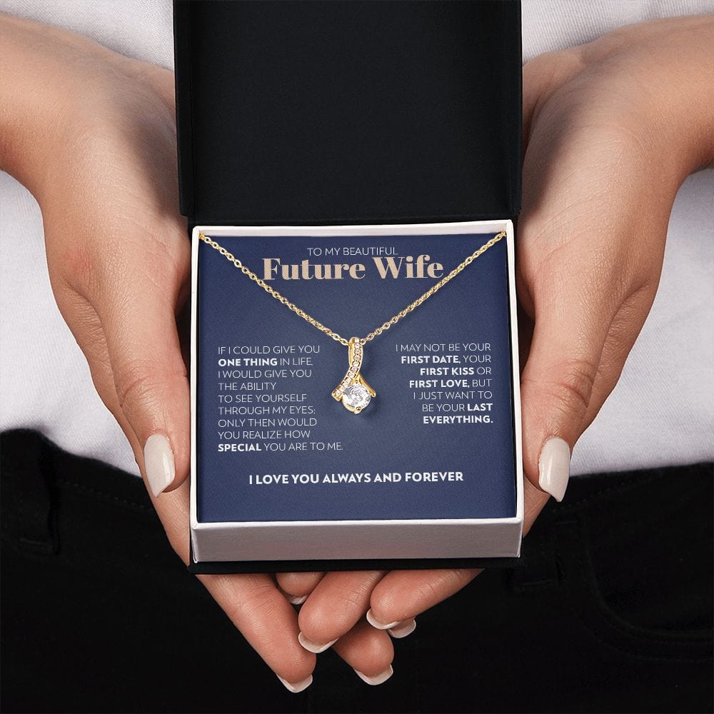 To My Future Wife - One Thing (Blue) - Alluring Beauty Necklace