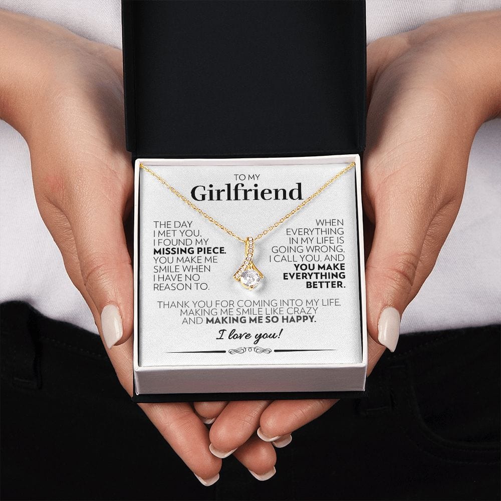 To My Girlfriend - So Happy (White) - Alluring Beauty Necklace