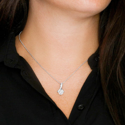 To My Bonus Daughter - Gift of You (White) - Alluring Beauty Necklace