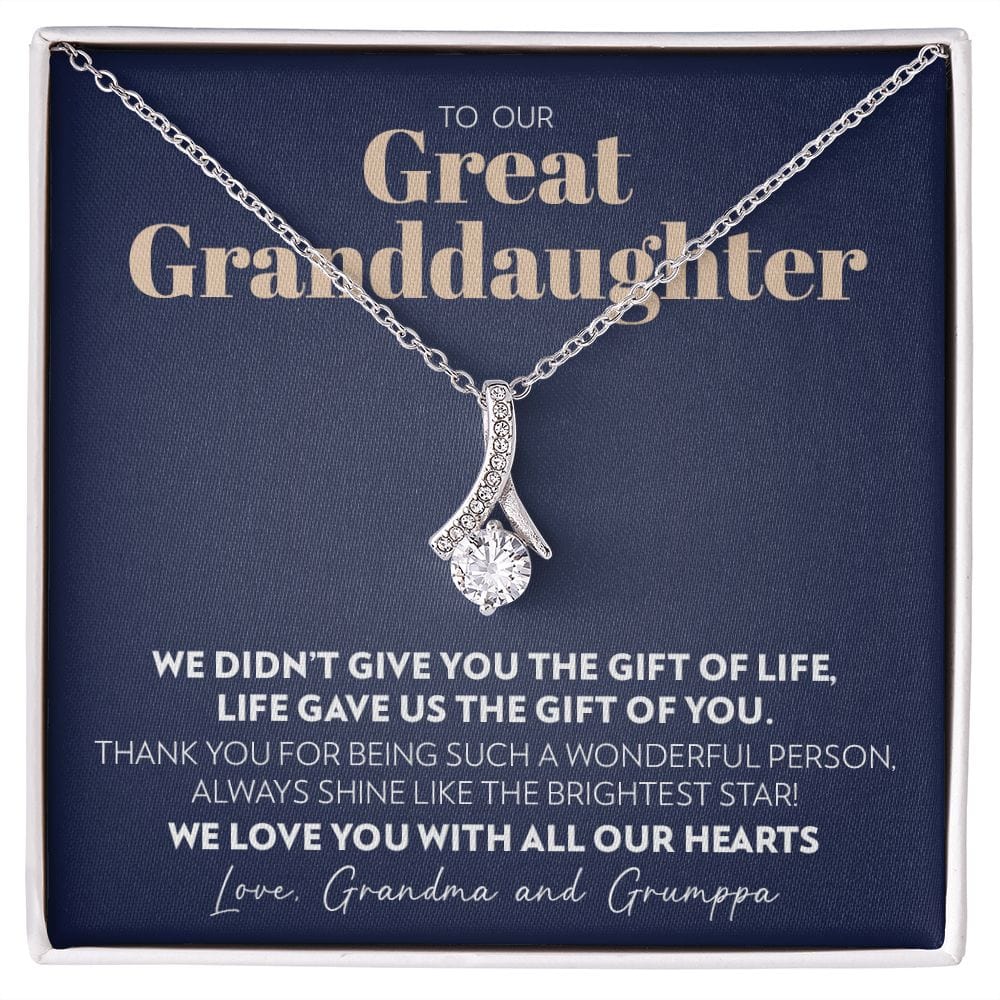 To Great Granddaughter from Grandma and Grumppa