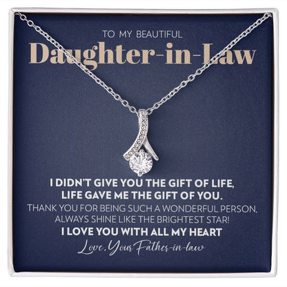 To My Daughter-in-Law (From Mother-in-Law)- Gift of You - Alluring Beauty Necklace