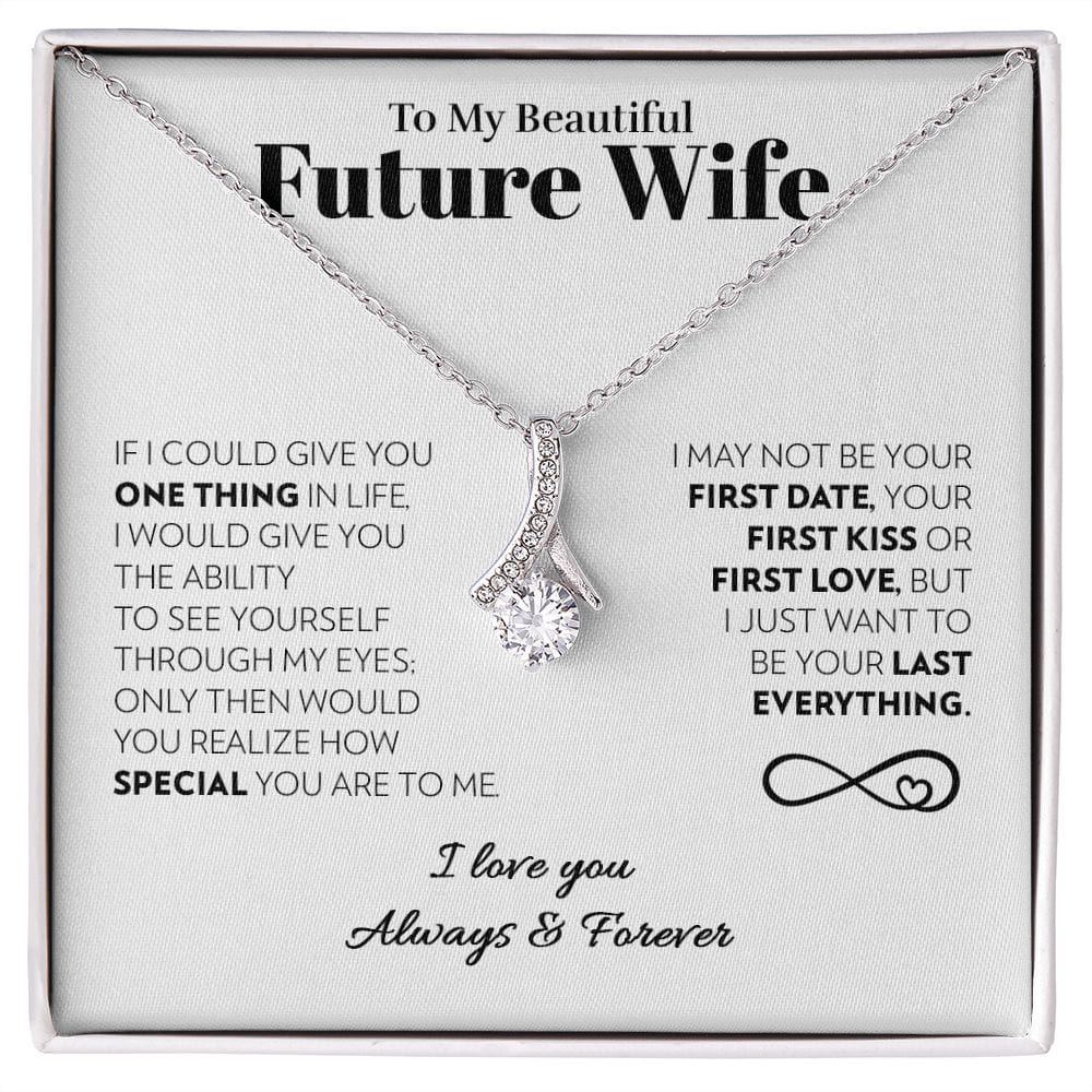 To My Future Wife - One Thing (White) - Alluring Beauty Necklace