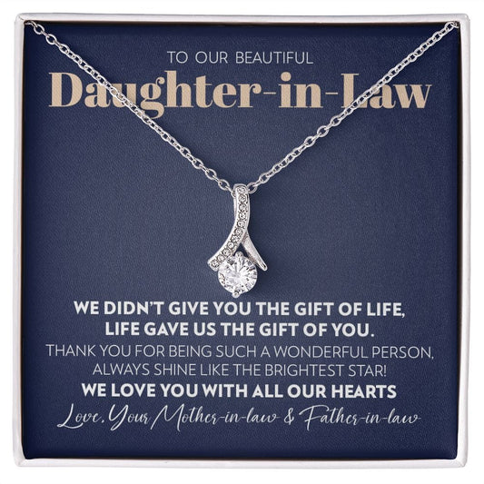 To Our Daughter-in-Law - Gift of You - Alluring Beauty Necklace