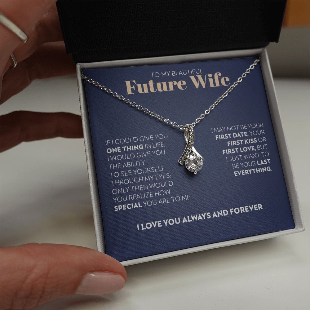 To My Future Wife - One Thing (Blue) - Alluring Beauty Necklace