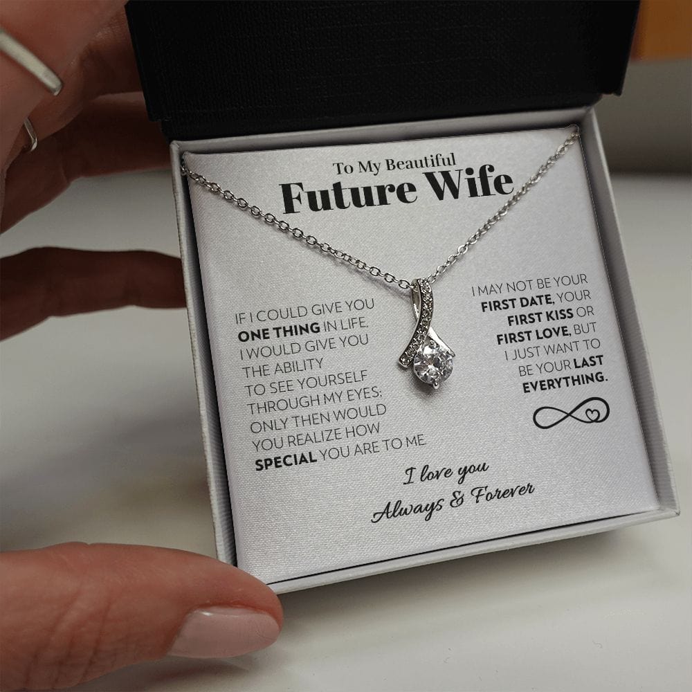 To My Future Wife - One Thing (White) - Alluring Beauty Necklace