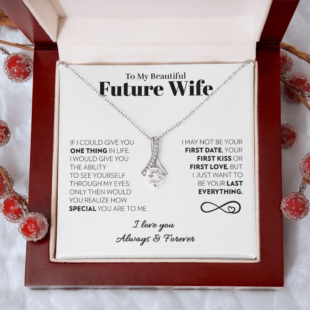 To My Future Wife - One Thing (White) - Alluring Beauty Necklace