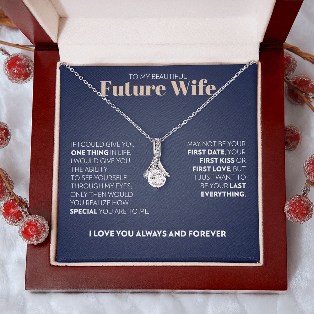 To My Future Wife - One Thing (Blue) - Alluring Beauty Necklace