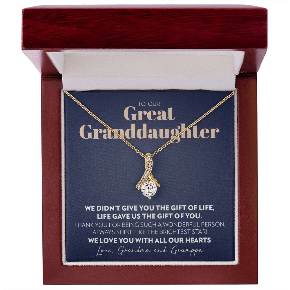 To Great Granddaughter from Grandma and Grumppa