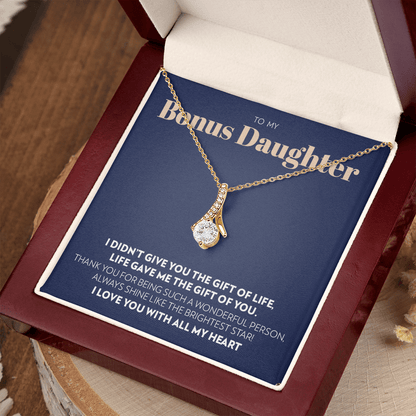 To My Bonus Daughter - Gift of You - Alluring Beauty Necklace