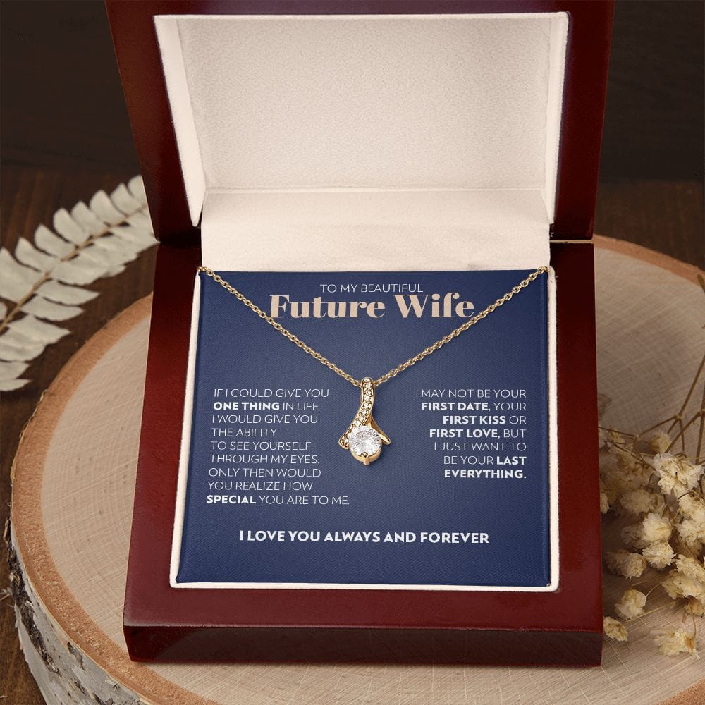 To My Future Wife - One Thing (Blue) - Alluring Beauty Necklace