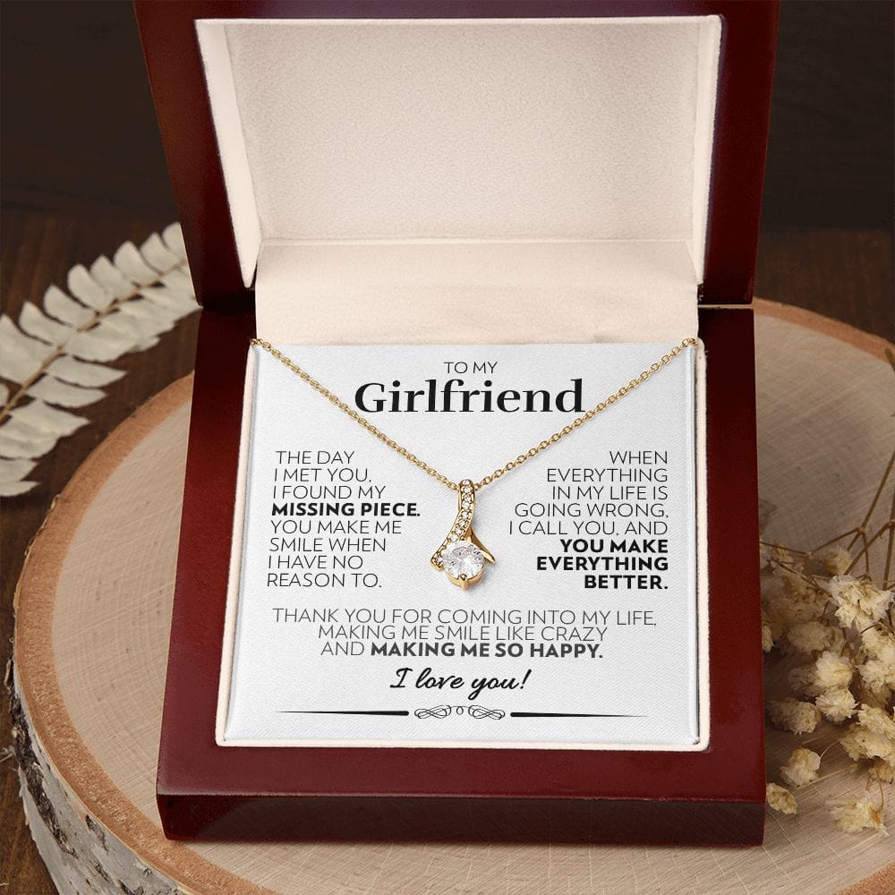 To My Girlfriend - So Happy (White) - Alluring Beauty Necklace