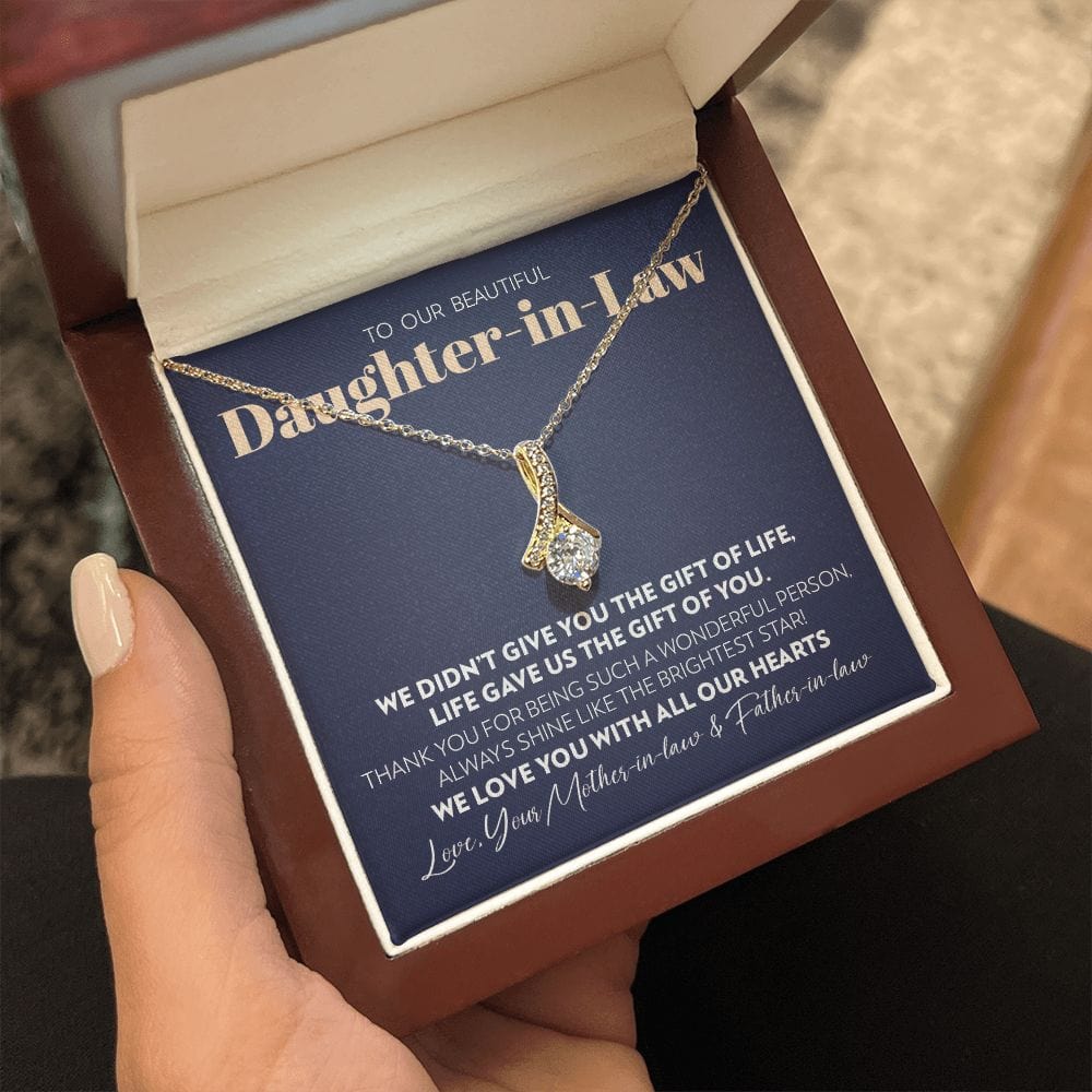 To Our Daughter-in-Law - Gift of You - Alluring Beauty Necklace
