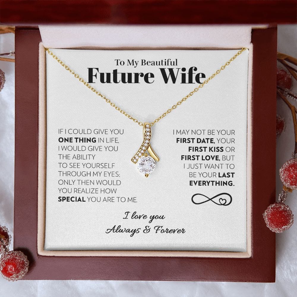 To My Future Wife - One Thing (White) - Alluring Beauty Necklace
