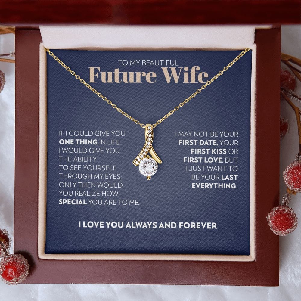 To My Future Wife - One Thing (Blue) - Alluring Beauty Necklace