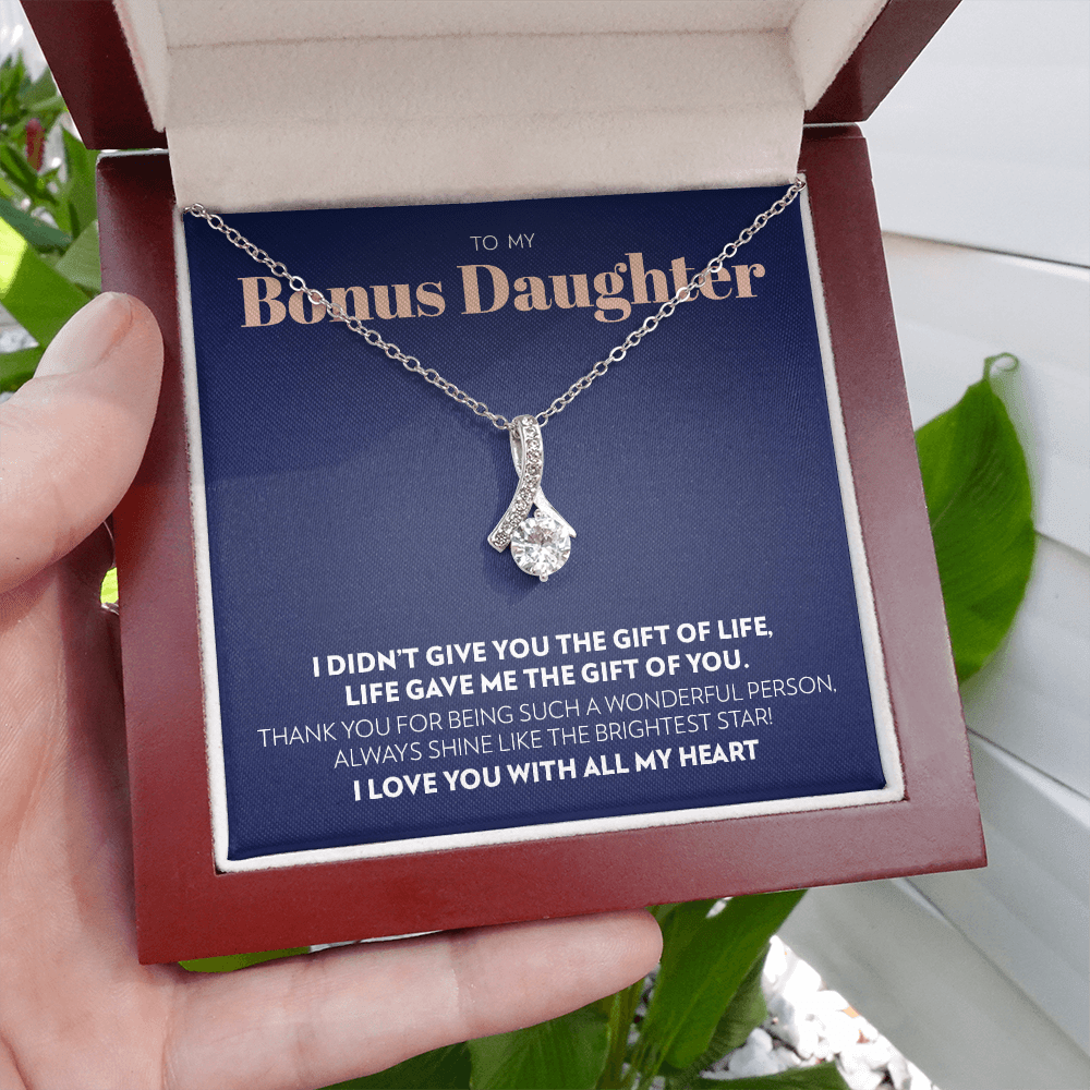 To My Bonus Daughter - Gift of You - Alluring Beauty Necklace