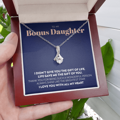 To My Bonus Daughter - Gift of You - Alluring Beauty Necklace