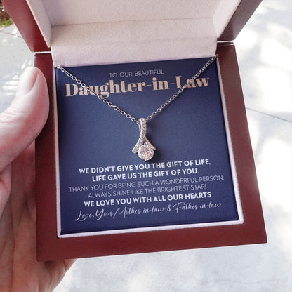 To Our Daughter-in-Law - Gift of You - Alluring Beauty Necklace