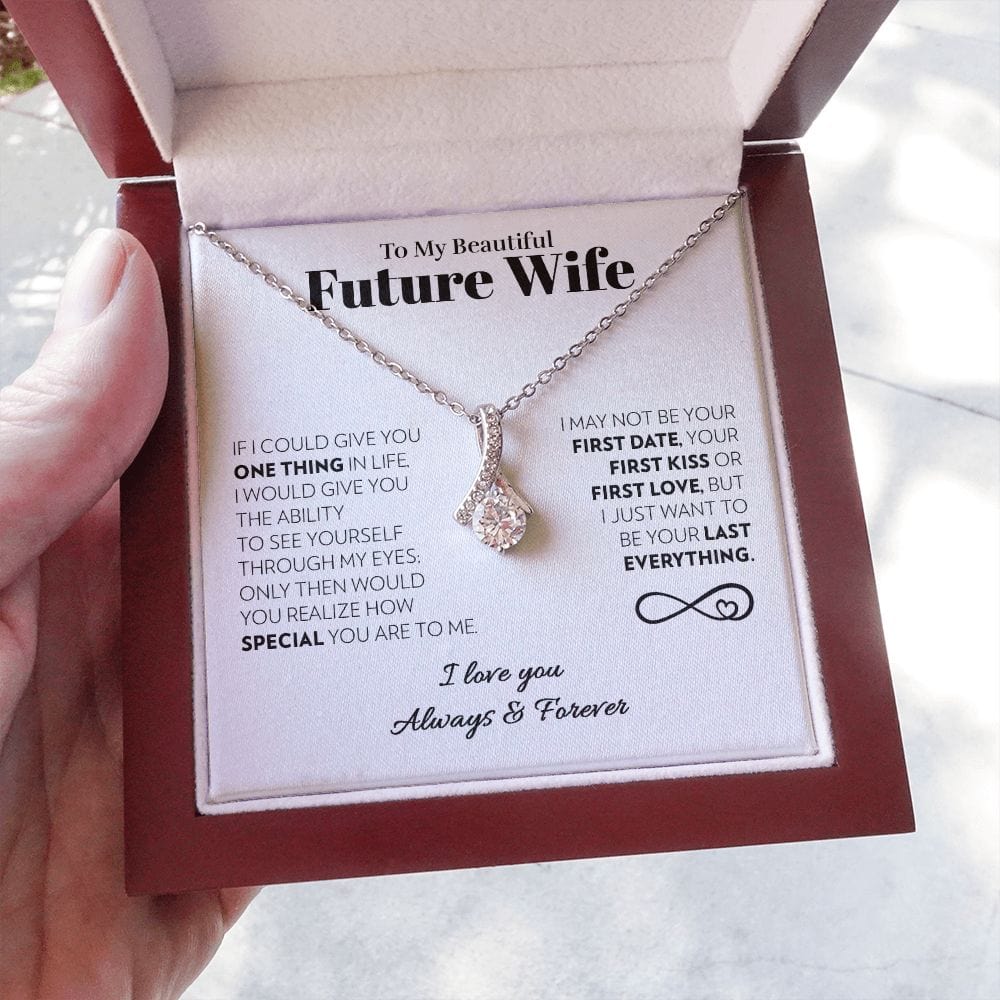 To My Future Wife - One Thing (White) - Alluring Beauty Necklace