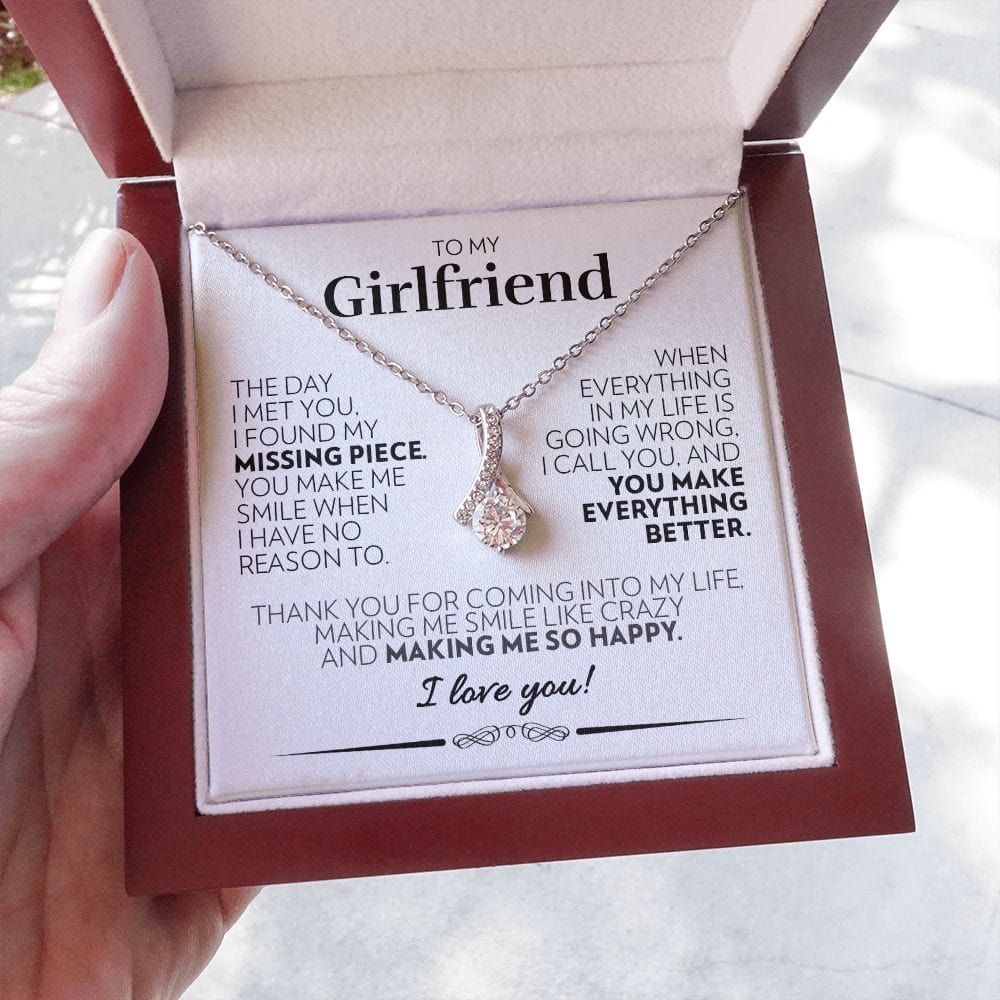 To My Girlfriend - So Happy (White) - Alluring Beauty Necklace