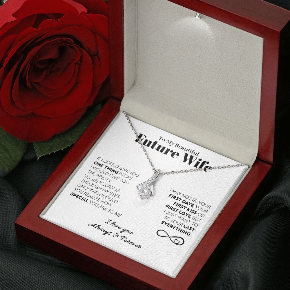 To My Future Wife - One Thing (White) - Alluring Beauty Necklace