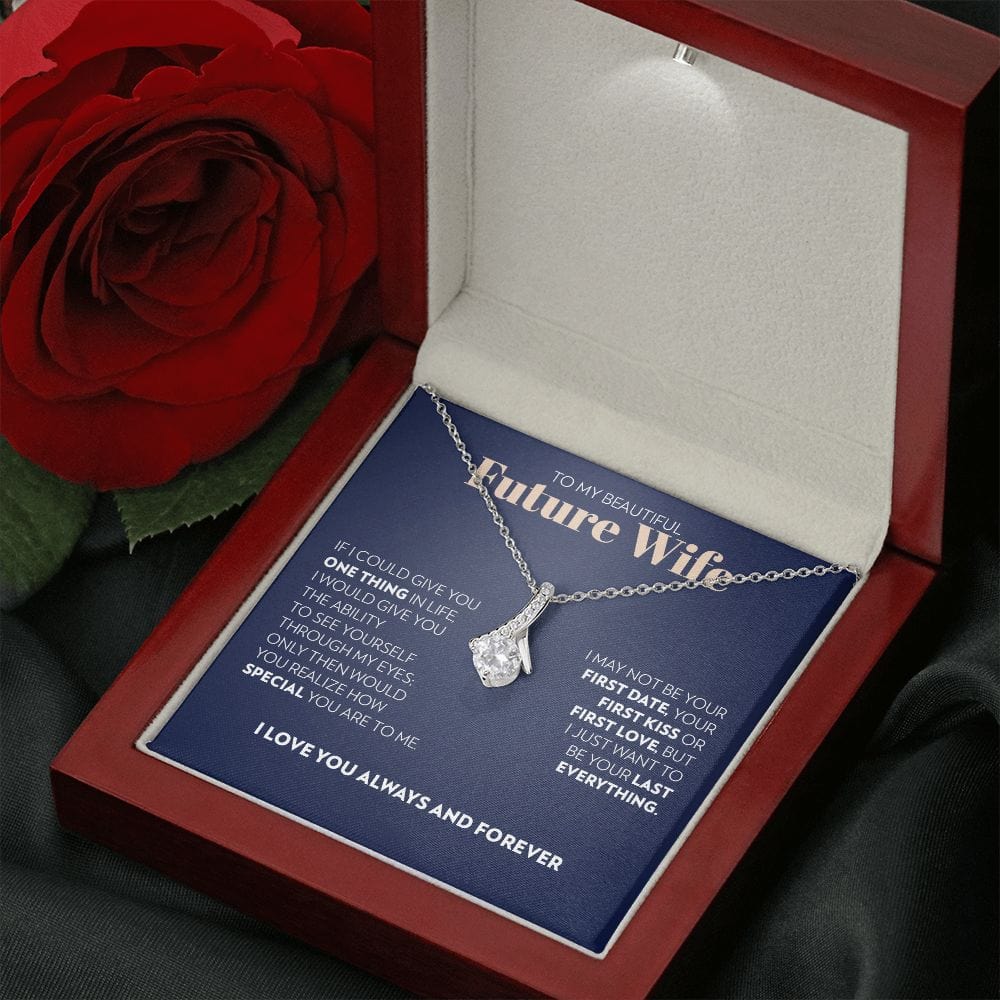 To My Future Wife - One Thing (Blue) - Alluring Beauty Necklace
