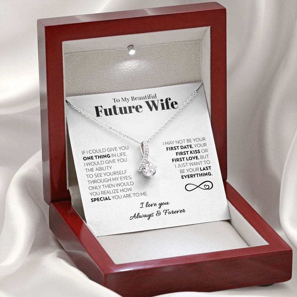 To My Future Wife - One Thing (White) - Alluring Beauty Necklace
