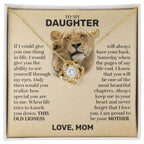 To My Daughter (From Mom) - This Old Lioness - Love Knot Necklace