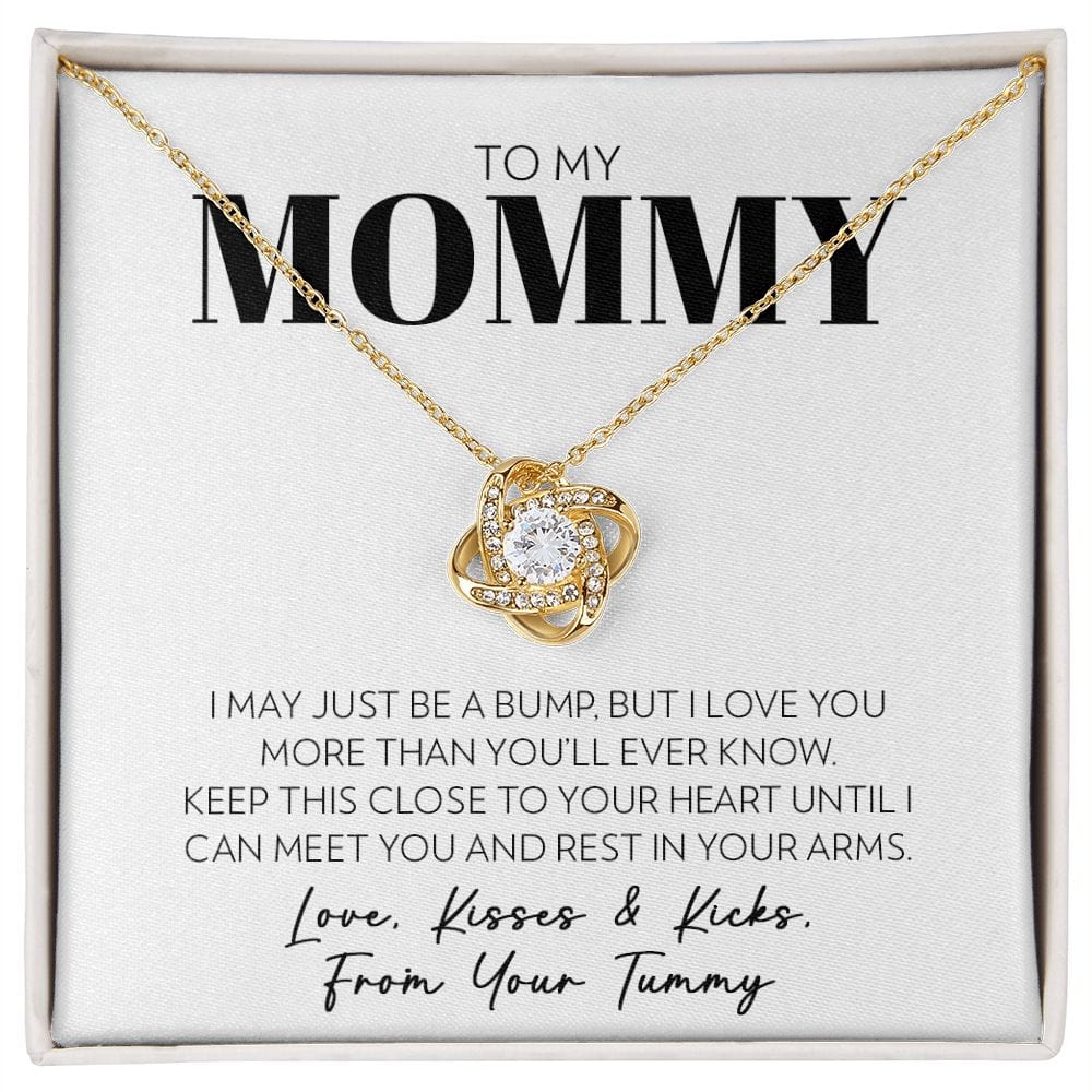 Mom (from Tummy) - Until I Can Meet You - Love Knot Necklace