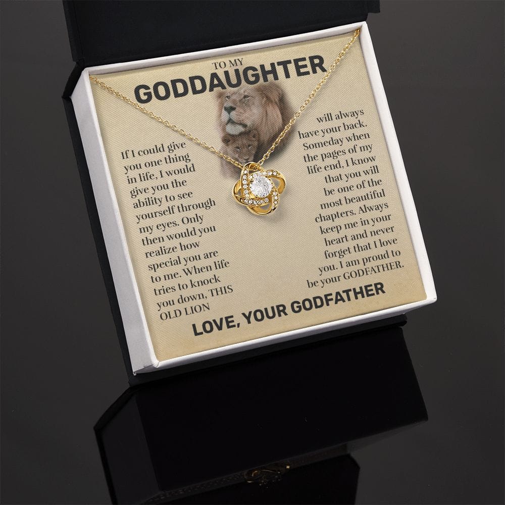 To My Goddaughter (From Godfather) - This Old Lion Love Knot Necklace