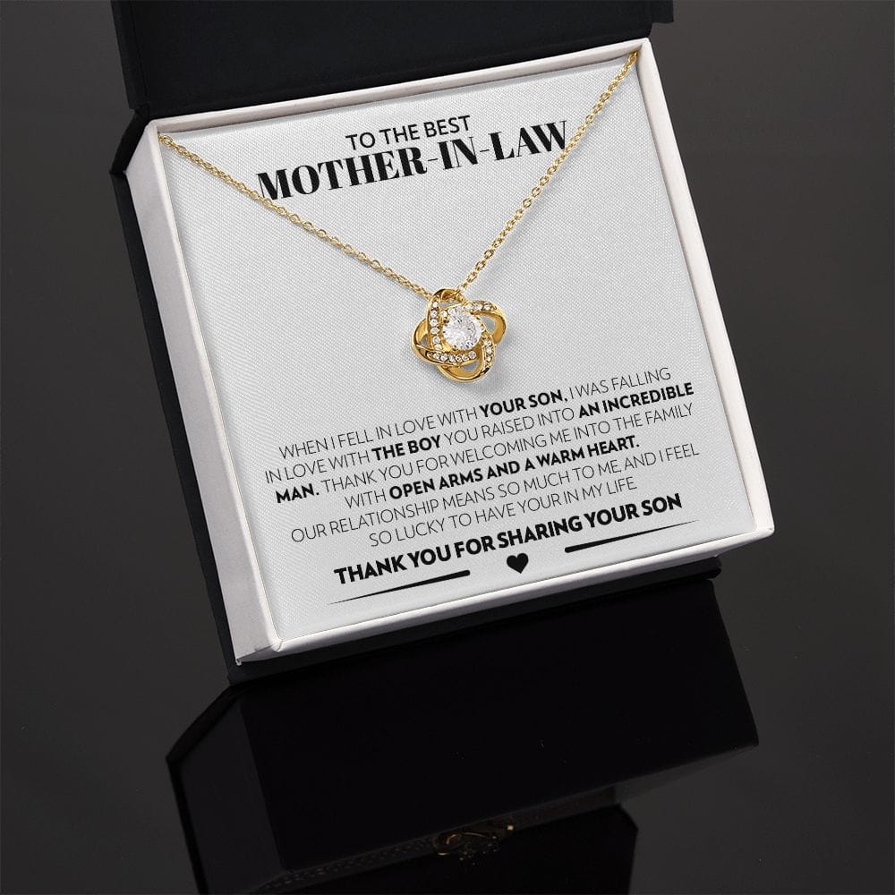 To The Best Mother-In-Law - So Lucky - Love Knot Necklace