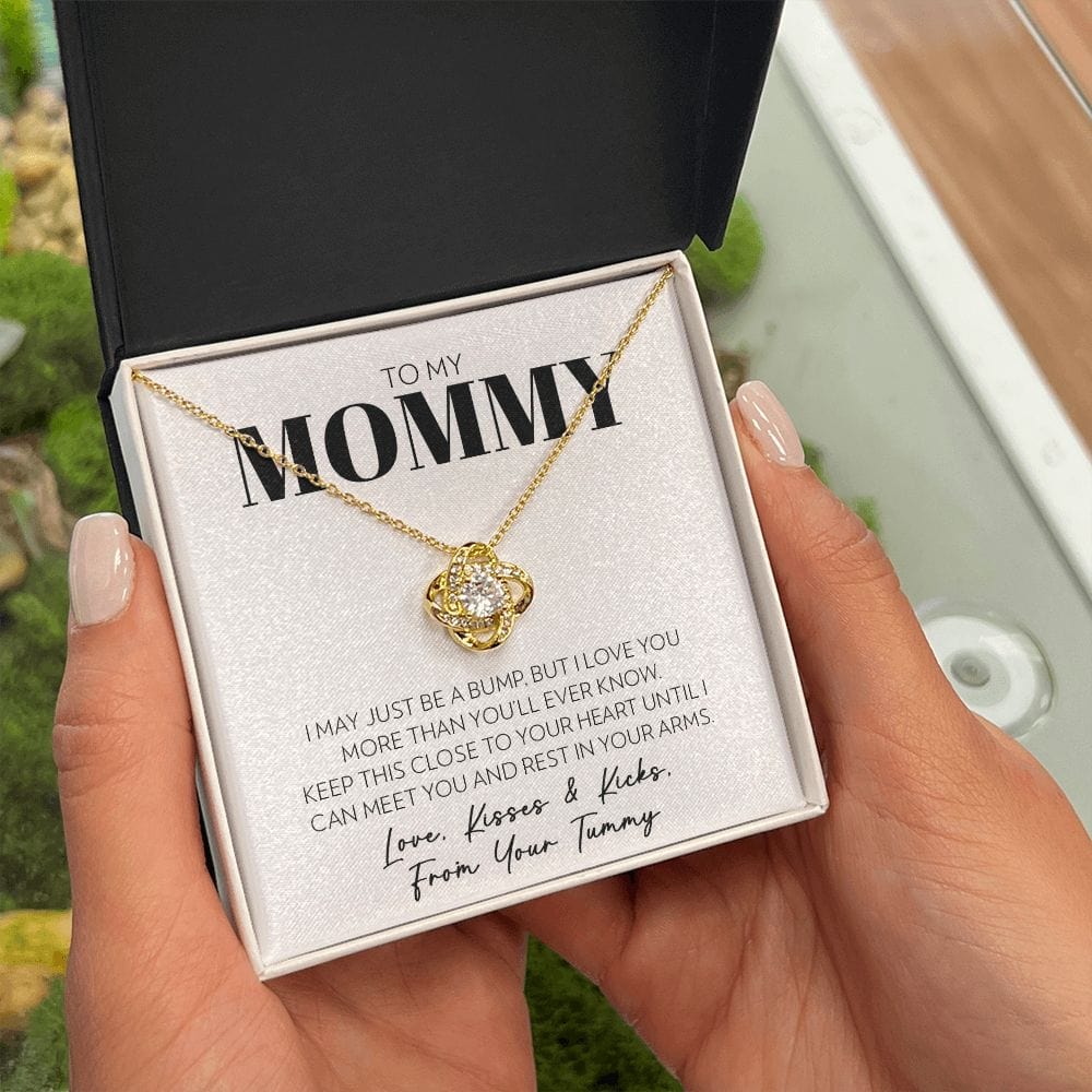 Mom (from Tummy) - Until I Can Meet You - Love Knot Necklace