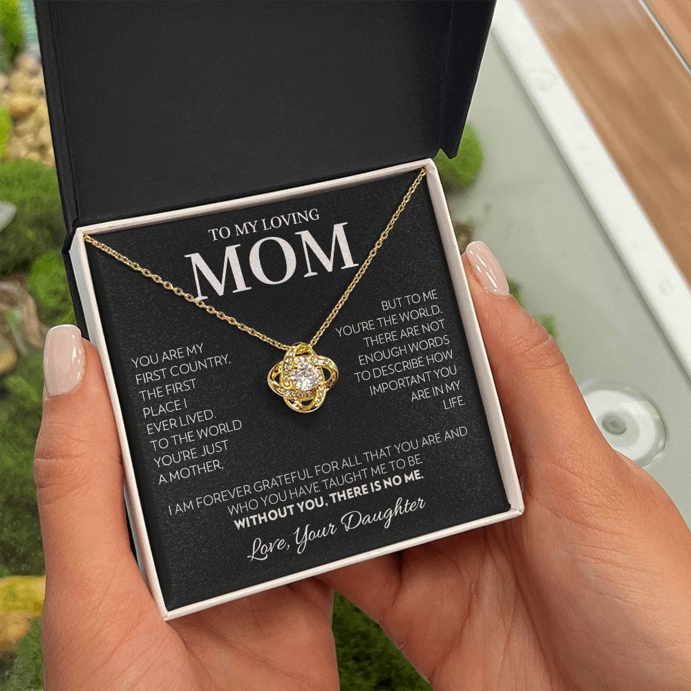 Mom (from Daughter) - First Country - Love Knot Necklace