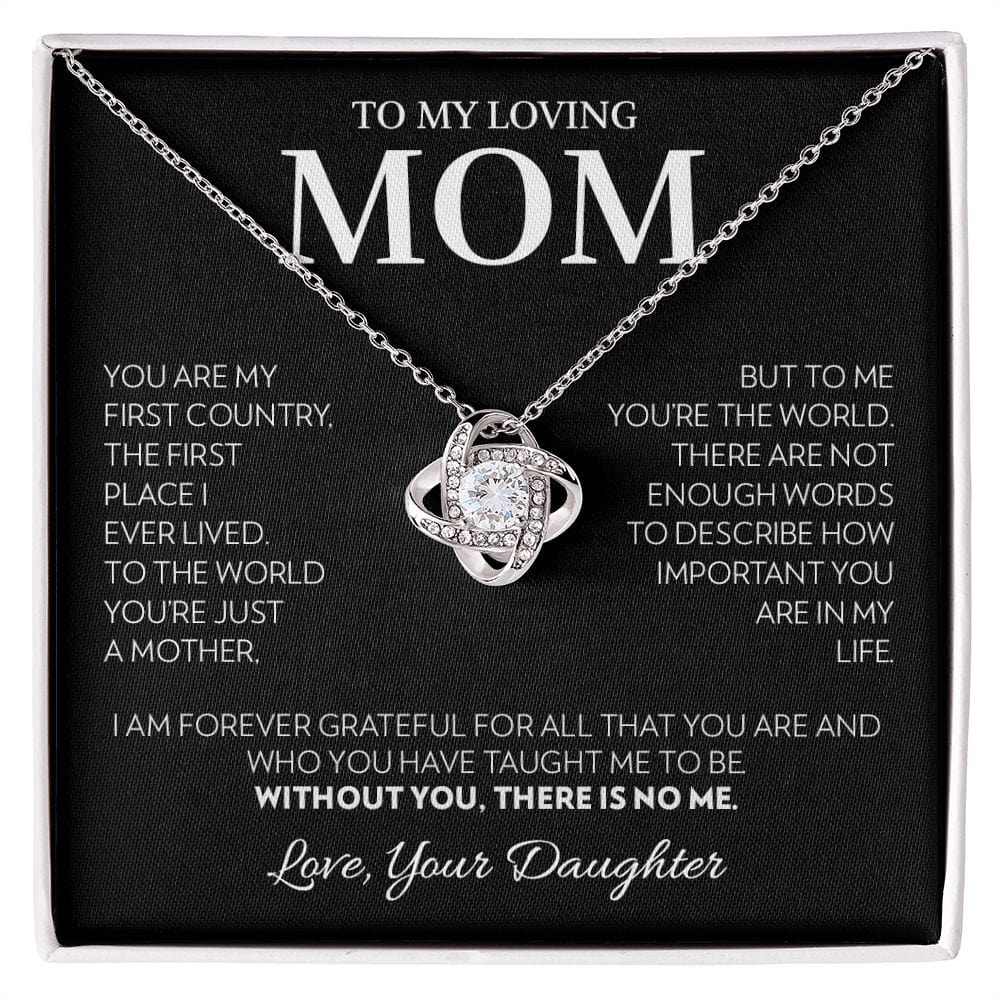 Mom (from Daughter) - First Country - Love Knot Necklace