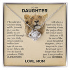 To My Daughter (From Mom) - This Old Lioness - Love Knot Necklace