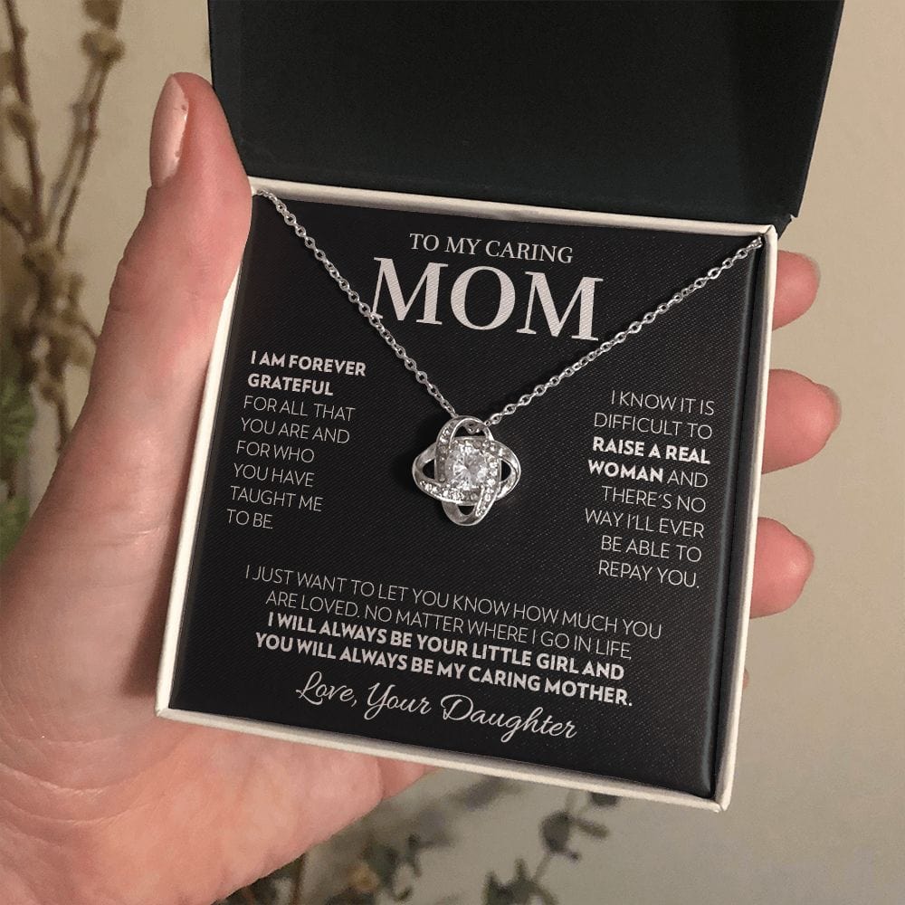 Mom (from Daughter) - Always - Love Knot Necklace