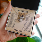 To My Daughter (From Mom) - This Old Lioness - Love Knot Necklace