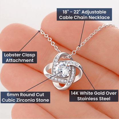 Mom (from Tummy) - Until I Can Meet You - Love Knot Necklace