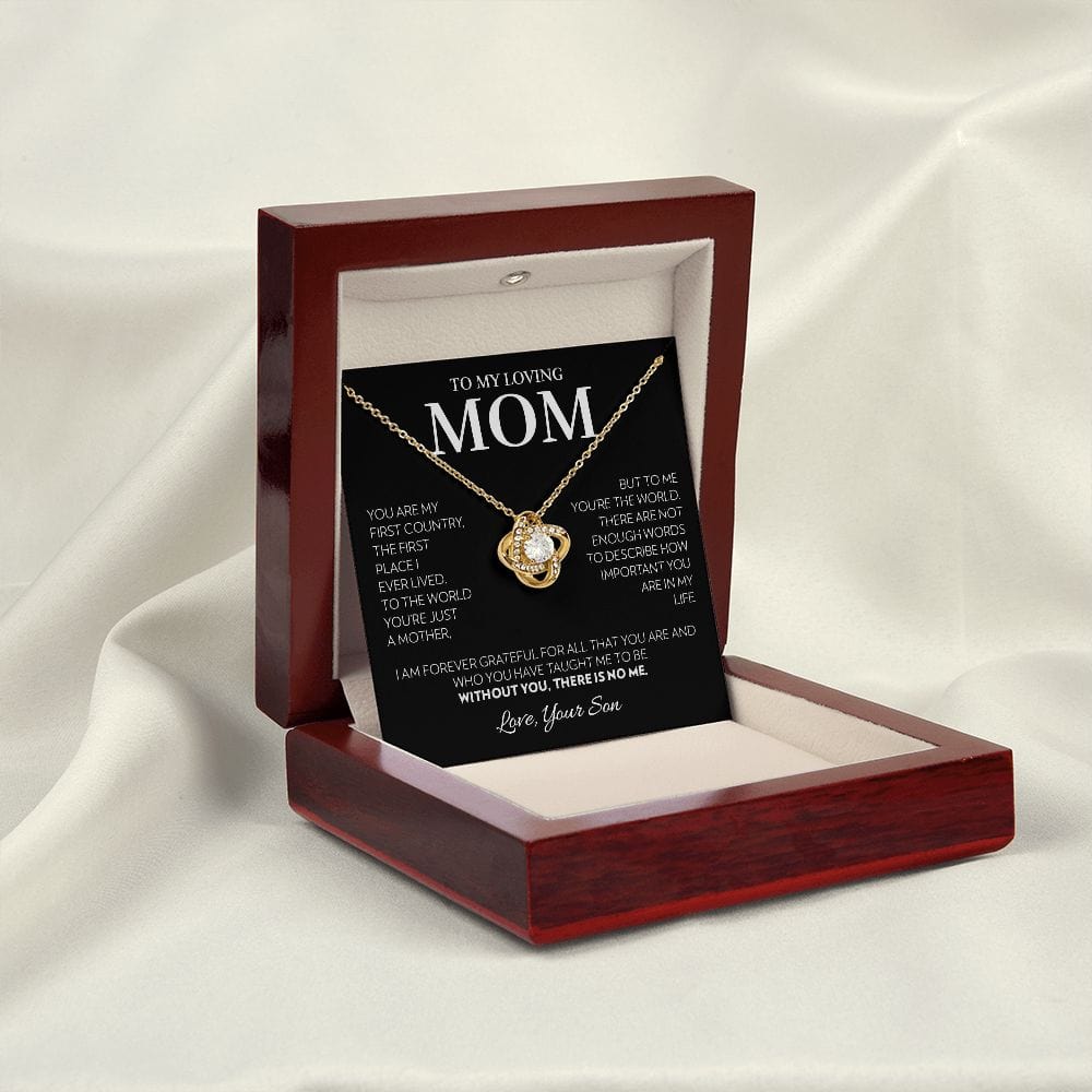 Mom (from Son) - First Country - Love Knot Necklace