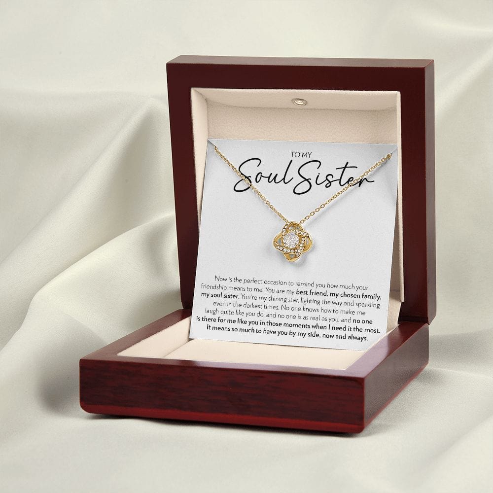 Soul Sister - No One Is Like You - Love Knot Necklace