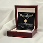 To Our Beautiful Daughter (From Mom and Dad) - Keep Moving Forward - Love Knot Necklace