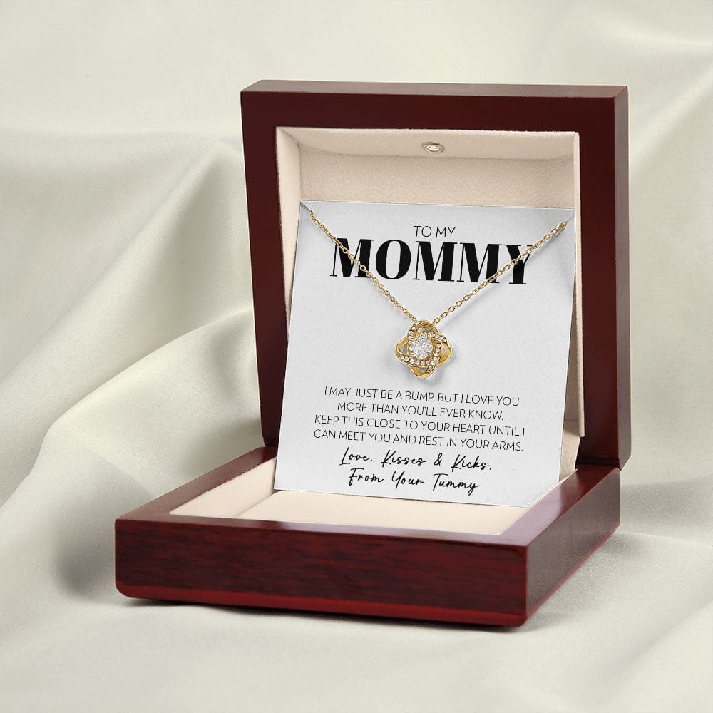 Mom (from Tummy) - Until I Can Meet You - Love Knot Necklace