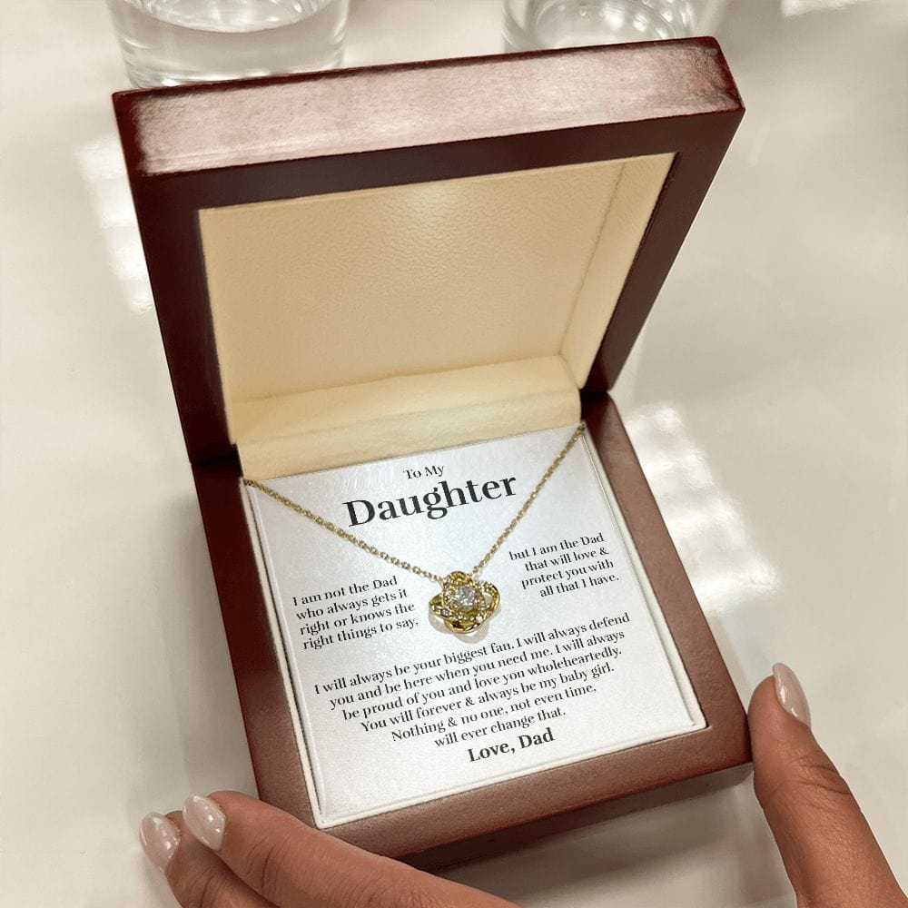 To My Daughter (from Dad) - With All That I Have - Love Knot Necklace