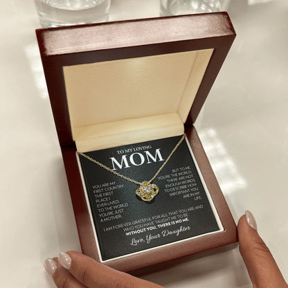 Mom (from Daughter) - First Country - Love Knot Necklace