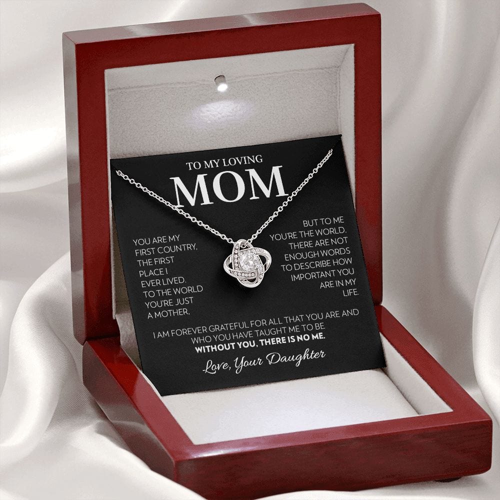 Mom (from Daughter) - First Country - Love Knot Necklace