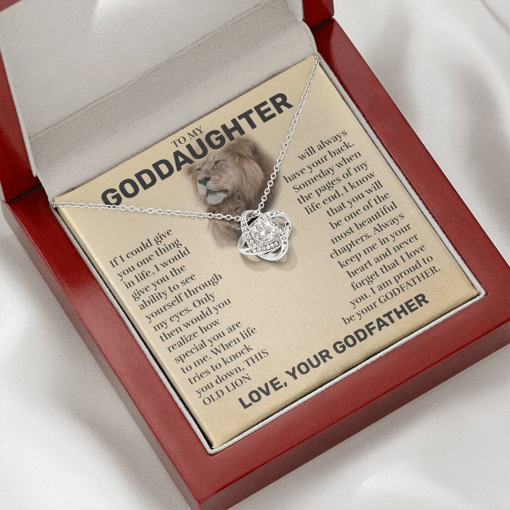To My Goddaughter (From Godfather) - This Old Lion Love Knot Necklace