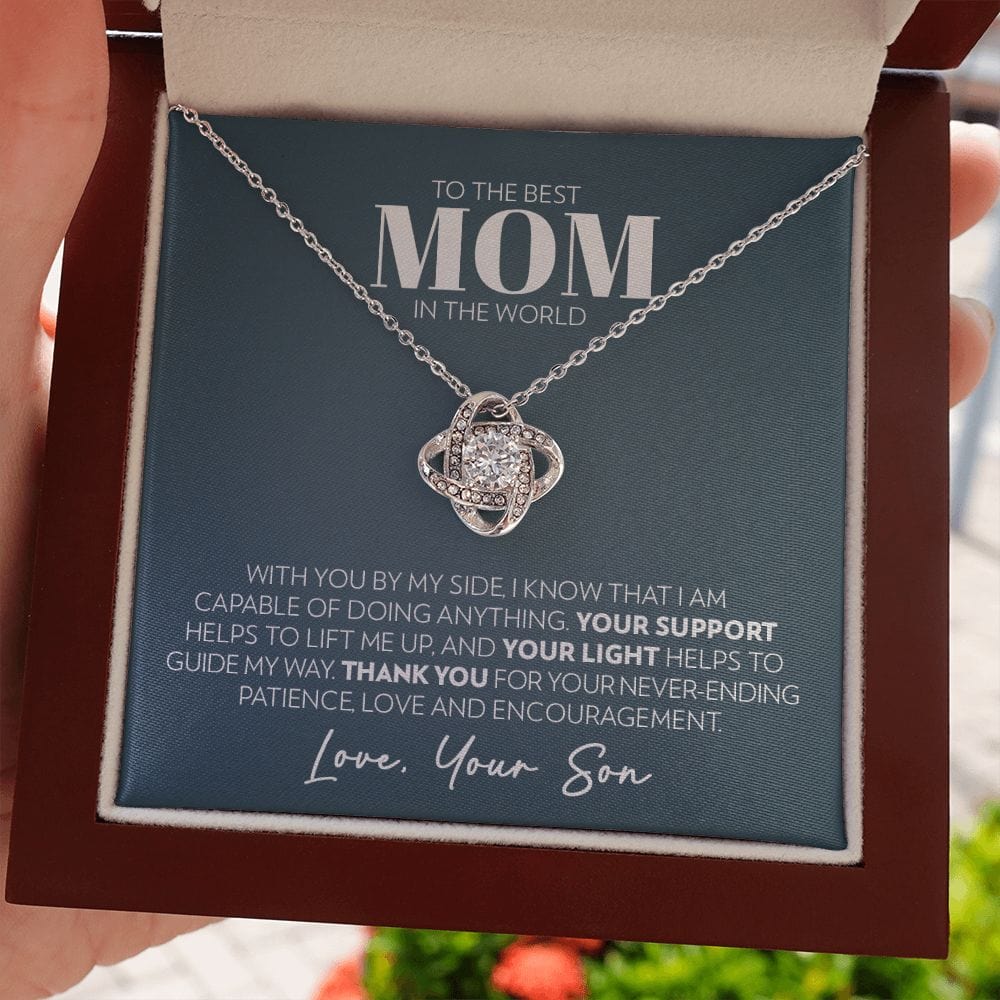 Mom (from Son) - Support - Love Knot Necklace