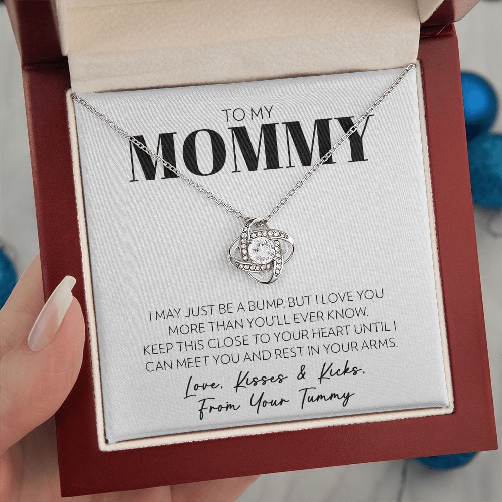 Mom (from Tummy) - Until I Can Meet You - Love Knot Necklace