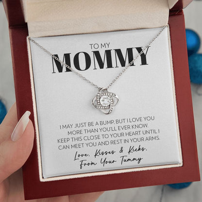 Mom (from Tummy) - Until I Can Meet You - Love Knot Necklace