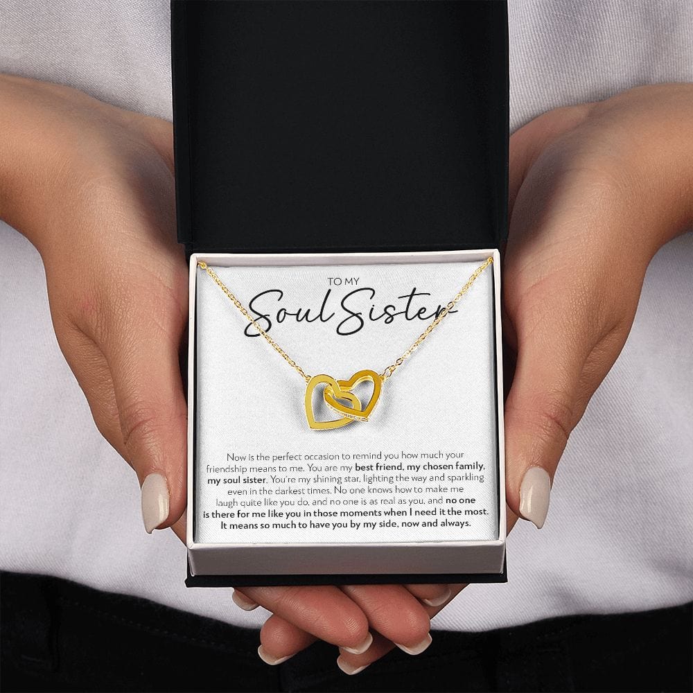 Soul Sister - No One Is Like You - Interlocking Hearts Necklace